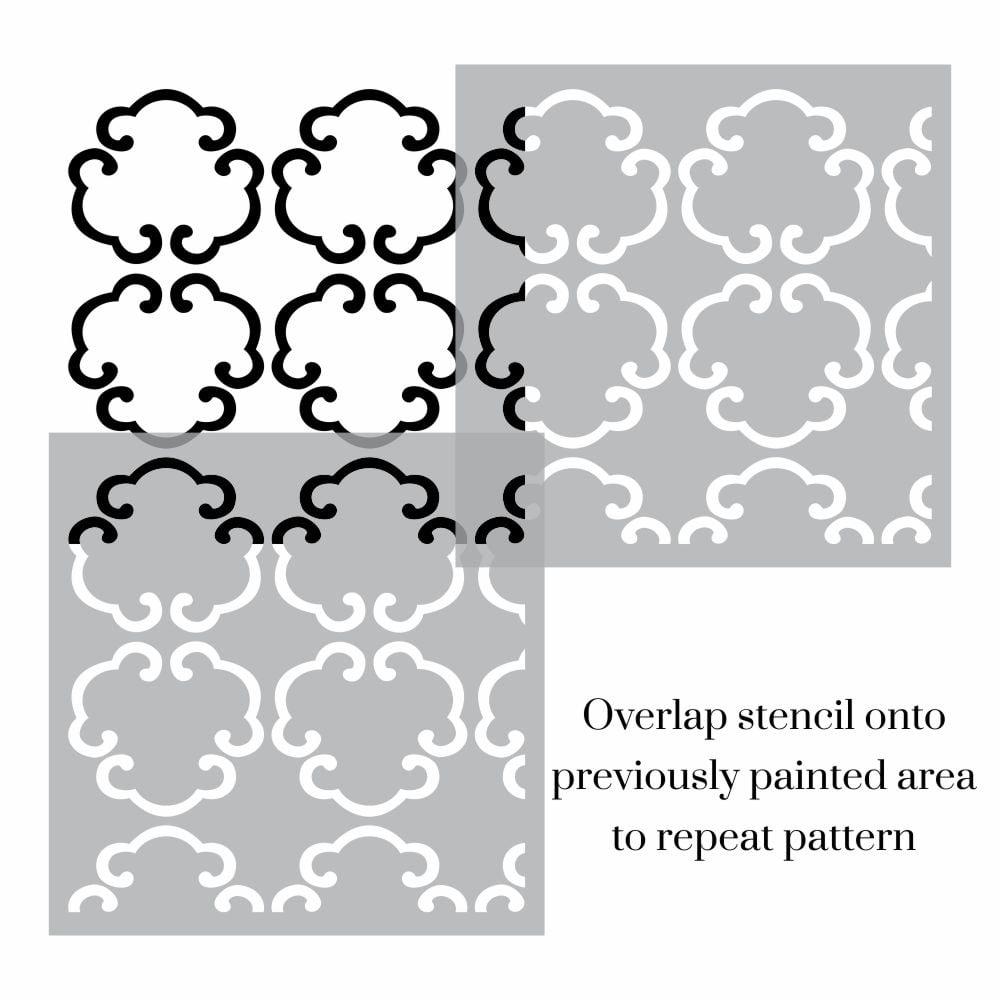 Moroccan Trellis Wall Stencil - Stencil Boutique in Free Printable Moroccan Wall Stencils