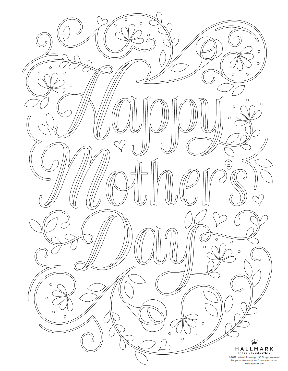 Mother&amp;#039;S Day Coloring Pages | Hallmark Ideas &amp;amp; Inspiration pertaining to Free Printable Mothers Day Coloring Pages