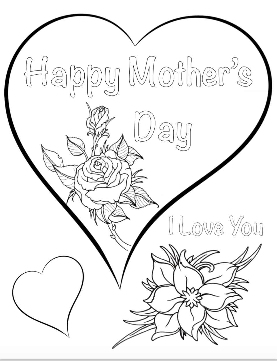Mother'S, Father'S, Grandparent'S Day, Etc. - The Housewife Modern regarding Free Printable Mothers Day Cards To Color