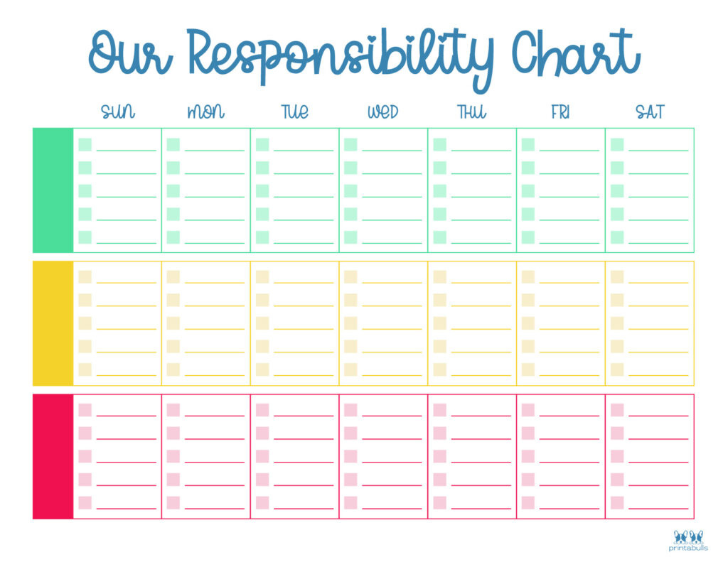 Multiple Children Chore Charts - 10 Free Printable Charts intended for Free Printable Chore Charts For Multiple Children