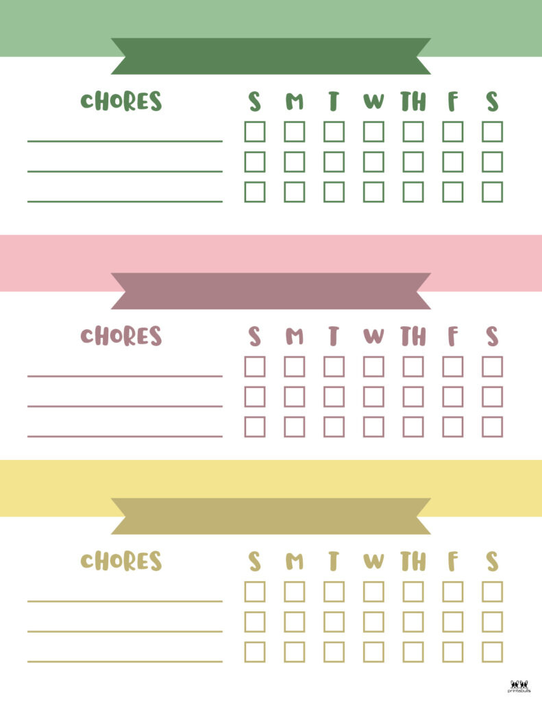 Multiple Children Chore Charts - 10 Free Printable Charts with regard to Free Printable Chore Charts For Multiple Children