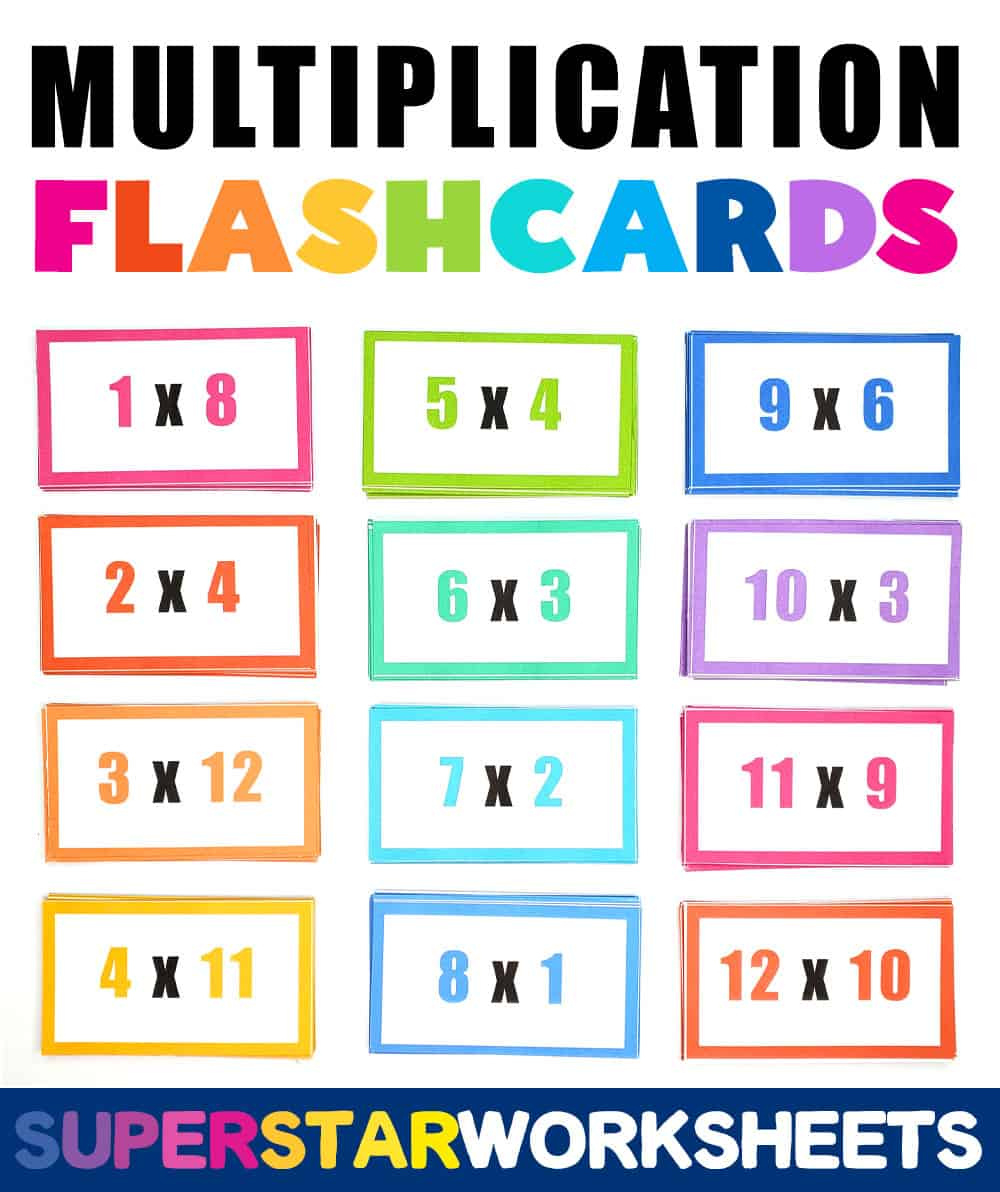 Multiplication Flashcards - Superstar Worksheets for Free Printable Multiplication Flash Cards 0 10
