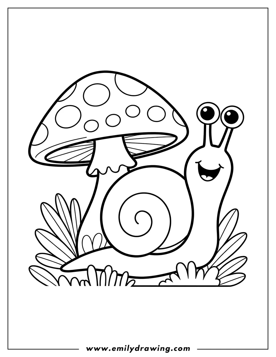 Mushroom Coloring Pages - Emily Drawing throughout Free Printable Mushroom Coloring Pages