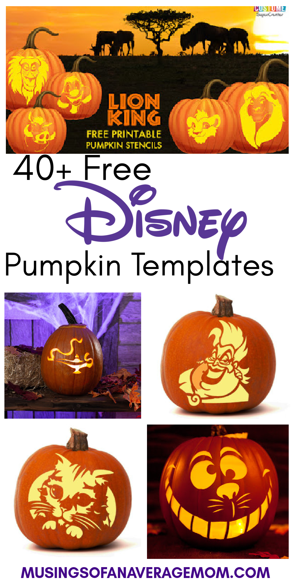 Musings Of An Average Mom: Free Disney Pumpkin Carving Templates with regard to Free Printable Toy Story Pumpkin Carving Patterns