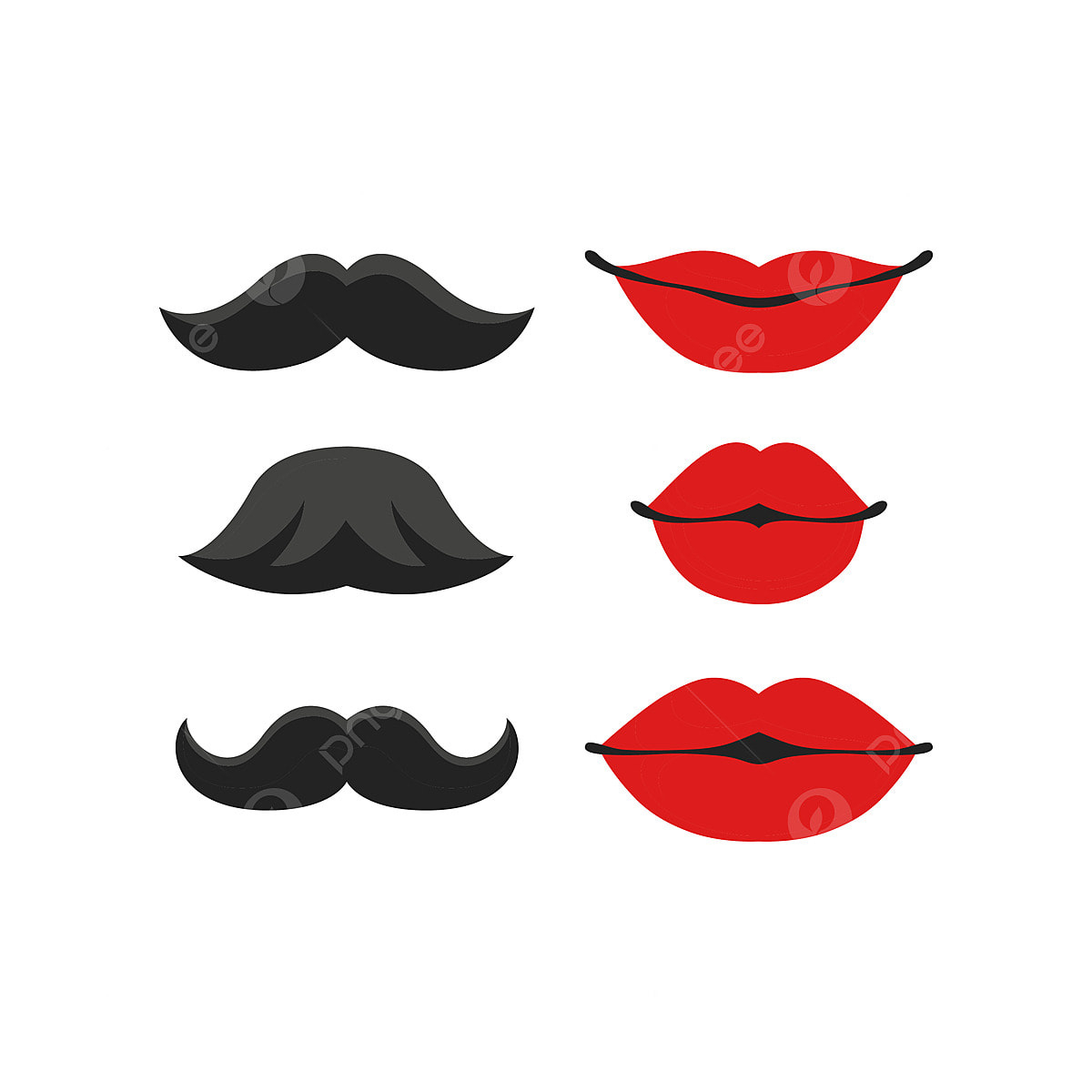 Mustache And Lips Clipart Hd Png, Mustache And Lips Party Costume within Free Printable Mustache