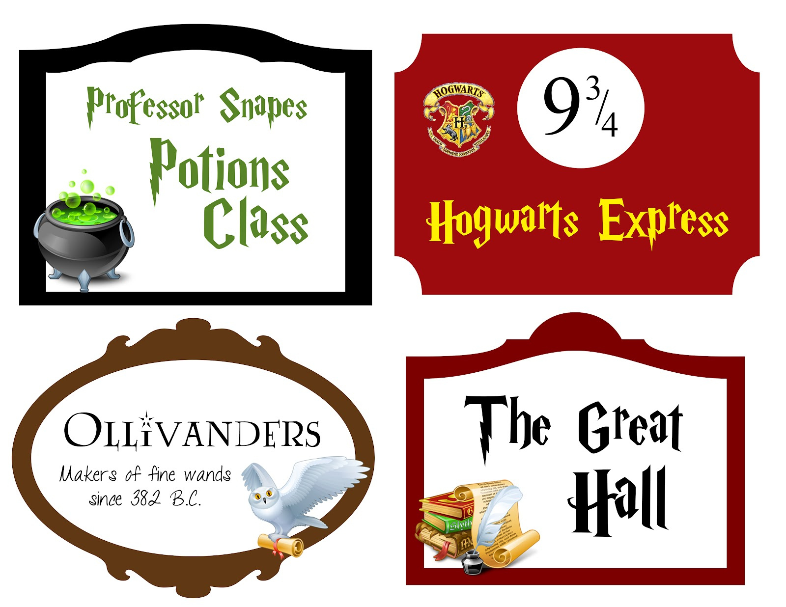 My Cotton Creations: Family Life: Harry Potter Party Free Printables inside Free Harry Potter Printable Signs
