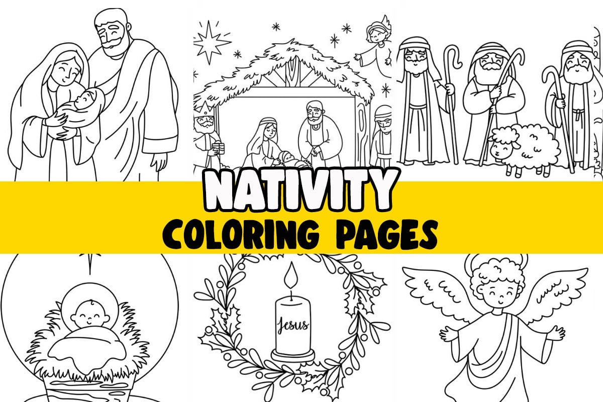 Nativity Coloring Pages (Free Printables) - The Best Ideas For Kids with Free Printable Christmas Baby Jesus Coloring Pages