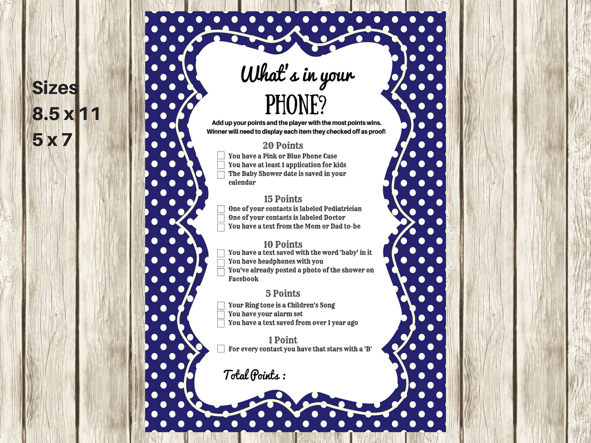 Navy Modern What&amp;#039;S In Your Cellphone Baby Shower Games throughout What&amp;amp;#039;s In Your Phone Baby Shower Game Free Printable