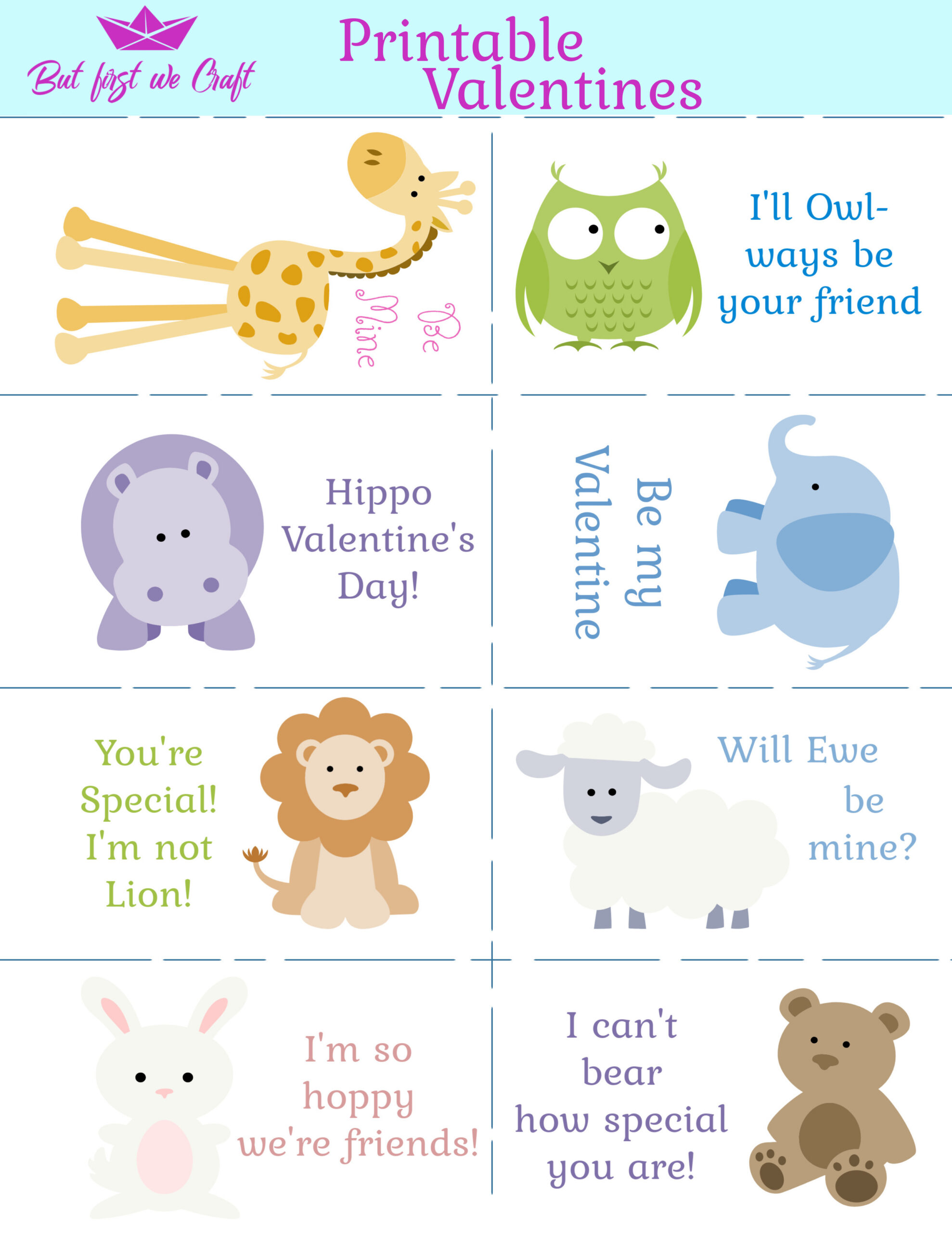 New Free Printable Valentine'S Day Cards For Kids – But First We Craft inside Free Printable Valentines Day Cards Kids