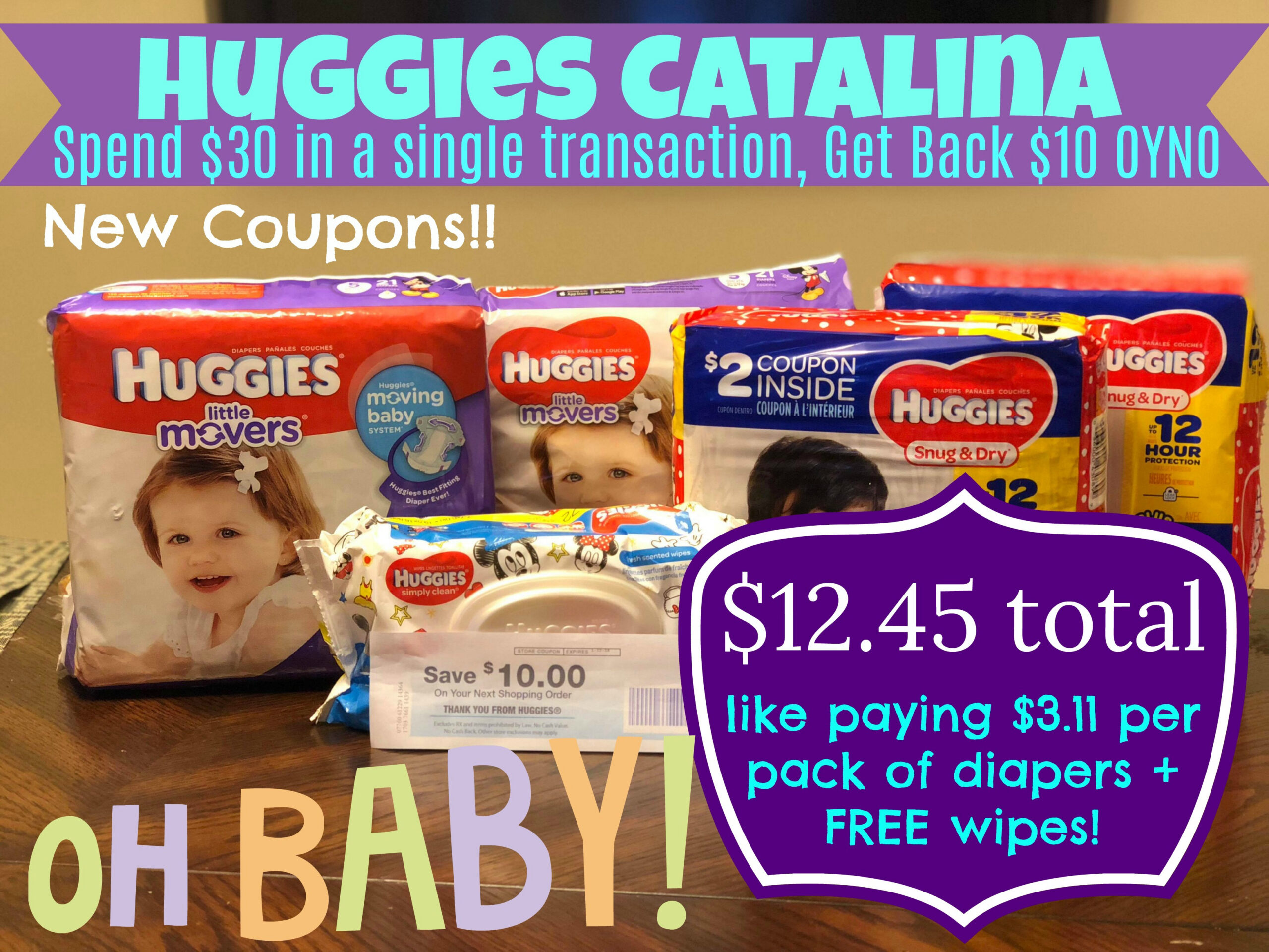 New Huggies Coupons + Catalina | 4 Packs Of Diapers And 1 Wipes As with Free Printable Coupons For Huggies Pull Ups