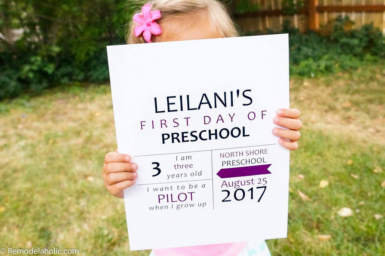 New! Printable First Day Of School Signs (Updated For 2024-2025 in Free Printable First Day Of School Signs 2017