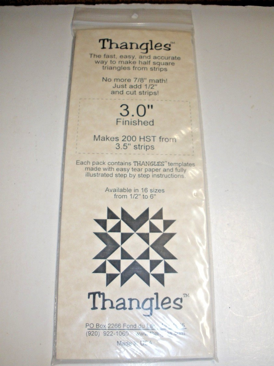 New Thangles Paper Template Strips 1.75&amp;quot; Quilt (O74) in Printable Thangles Free