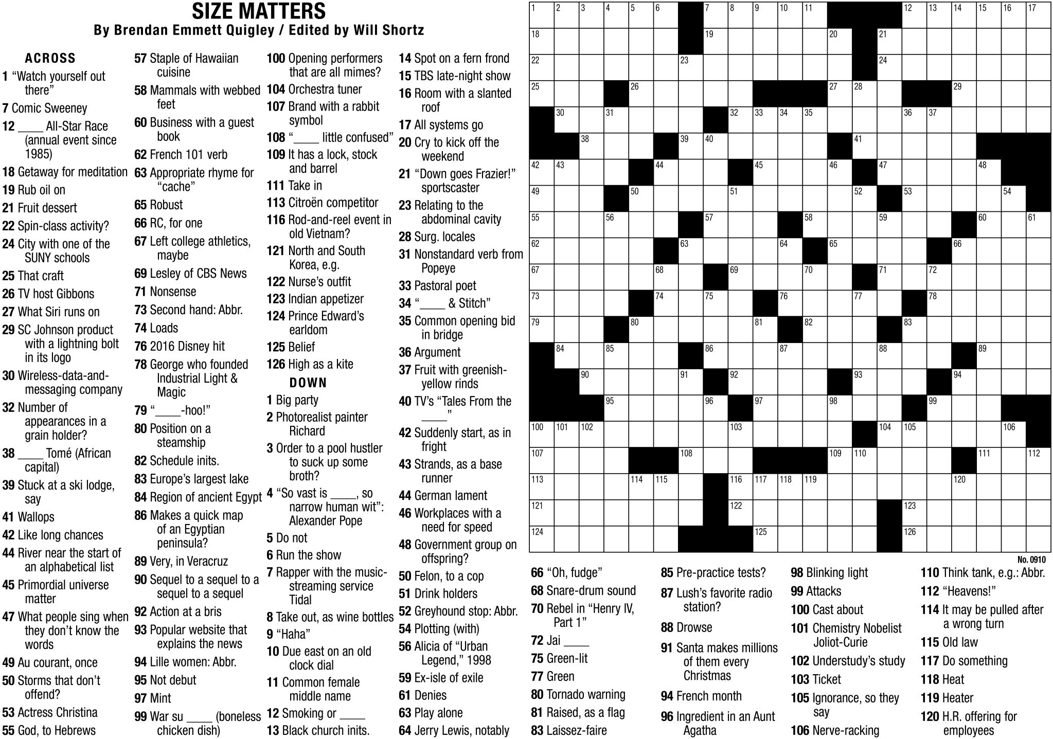 New York Times Crossword Puzzle inside Free Printable Ny Times Crossword Puzzles