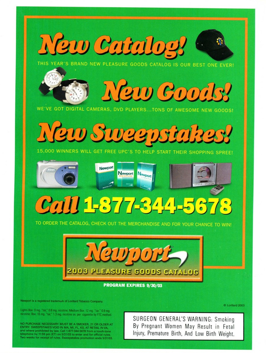 Newport Cigarette Ad #120 Rare 2003 Out Of Print Vintage | Ebay pertaining to Free Printable Newport Cigarette Coupons