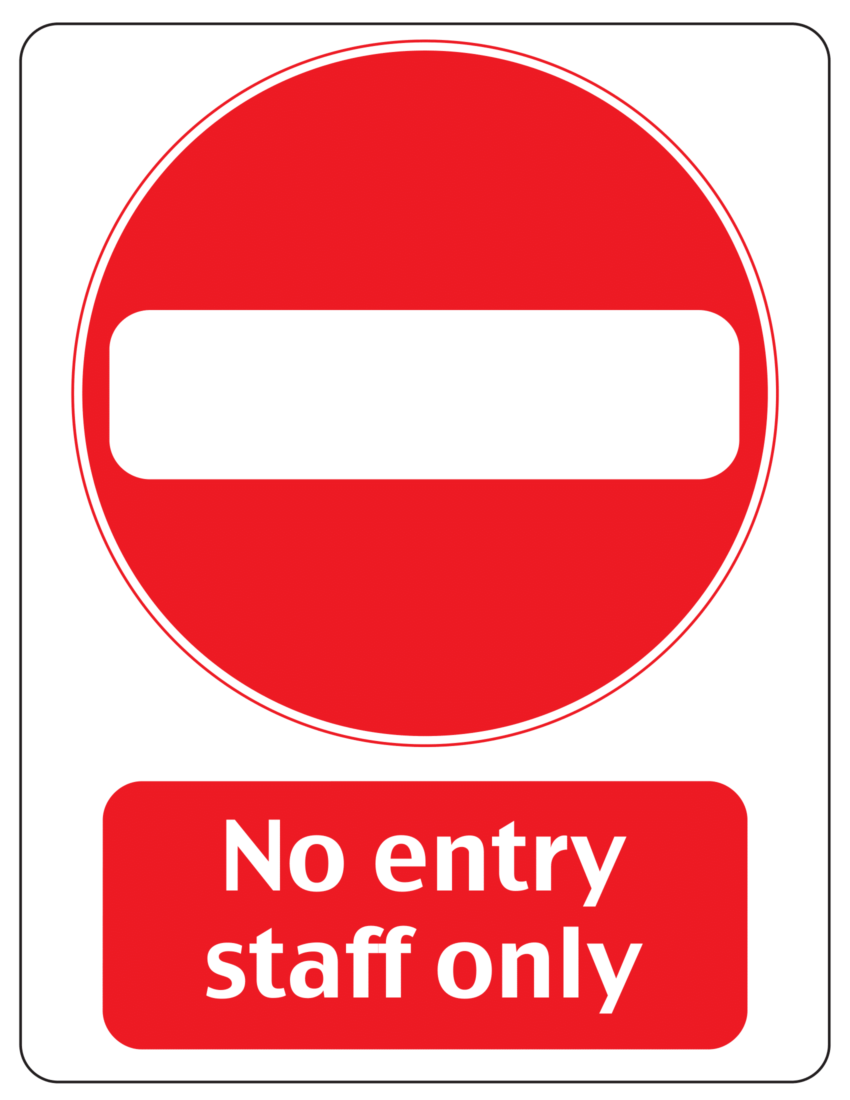 No Entry Signs | Poster Template with Free Printable No Entry Sign