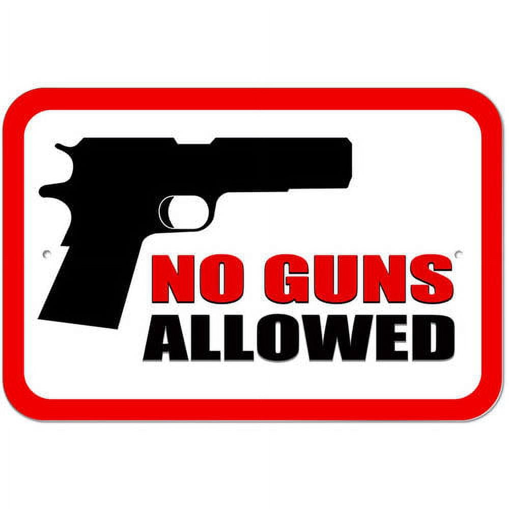 No Guns Allowed Sign - Walmart intended for Free Printable No Guns Allowed Sign