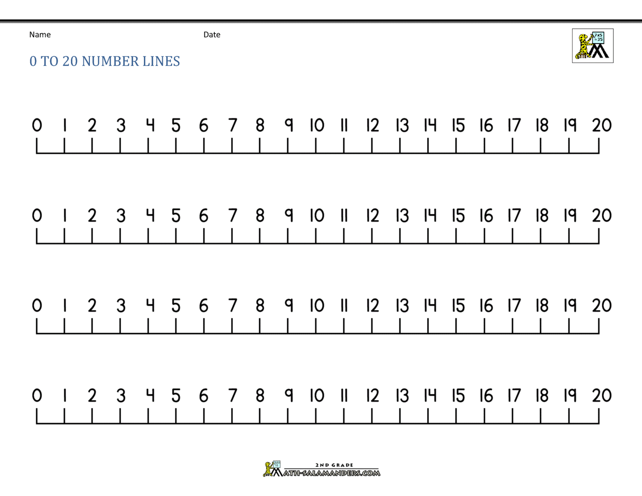 Number Line 0 To 20 pertaining to Free Printable Number Line 0 20