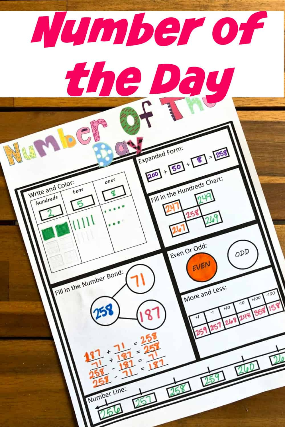 Number Of The Day | Teaching Resources - Worksheets Library inside Free Printable Number Of The Day Worksheets