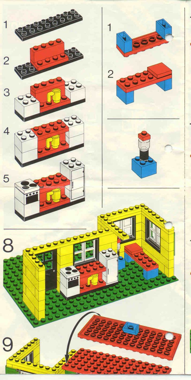 Old Lego® Instructions pertaining to Free Printable Lego Instructions