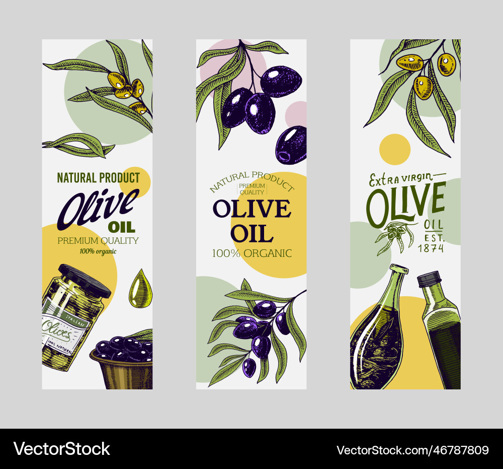 Olive Oil And Branch Label Template Elegant Vector Image with regard to Free Printable Olive Oil Labels