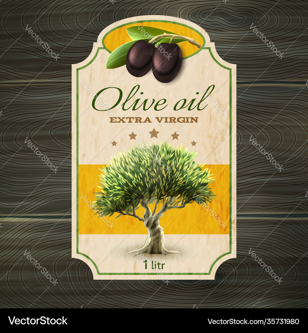 Olive Oil Label Print Royalty Free Vector Image with regard to Free Printable Olive Oil Labels
