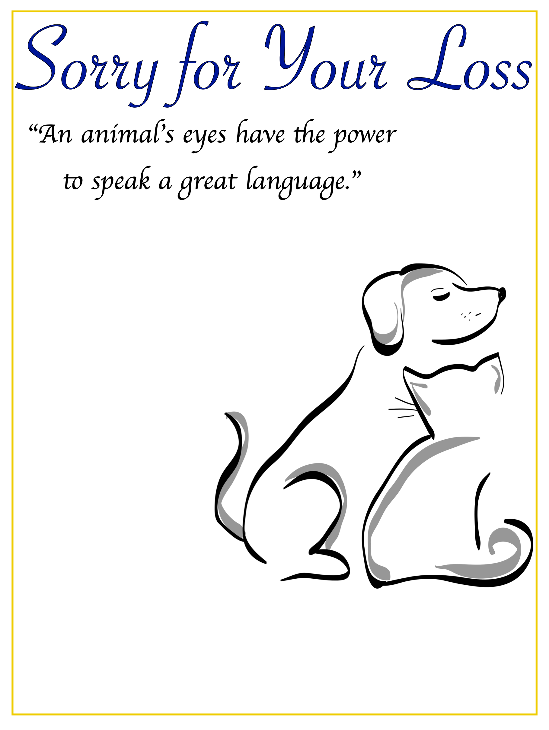 Online Pet Sympathy Card Generator & Pet Sympathy Card Template throughout Free Printable Sympathy Cards For Loss Of Dog