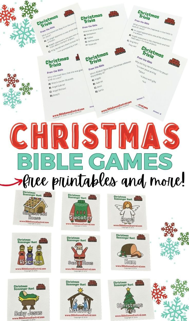 Our Favorite Christmas Bible Games For Kids for Free Printable Religious Christmas Games