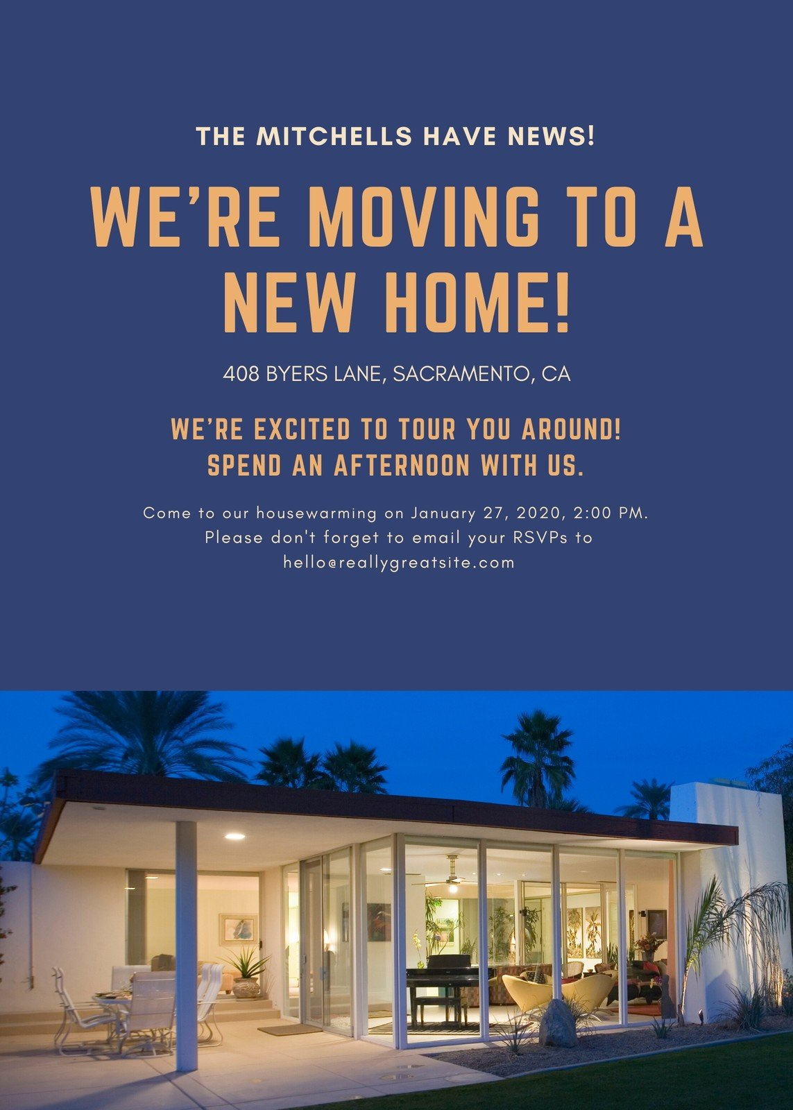 Page 2 - Free, Custom Printable Moving Announcement Templates | Canva inside Free Printable Moving Announcement Templates