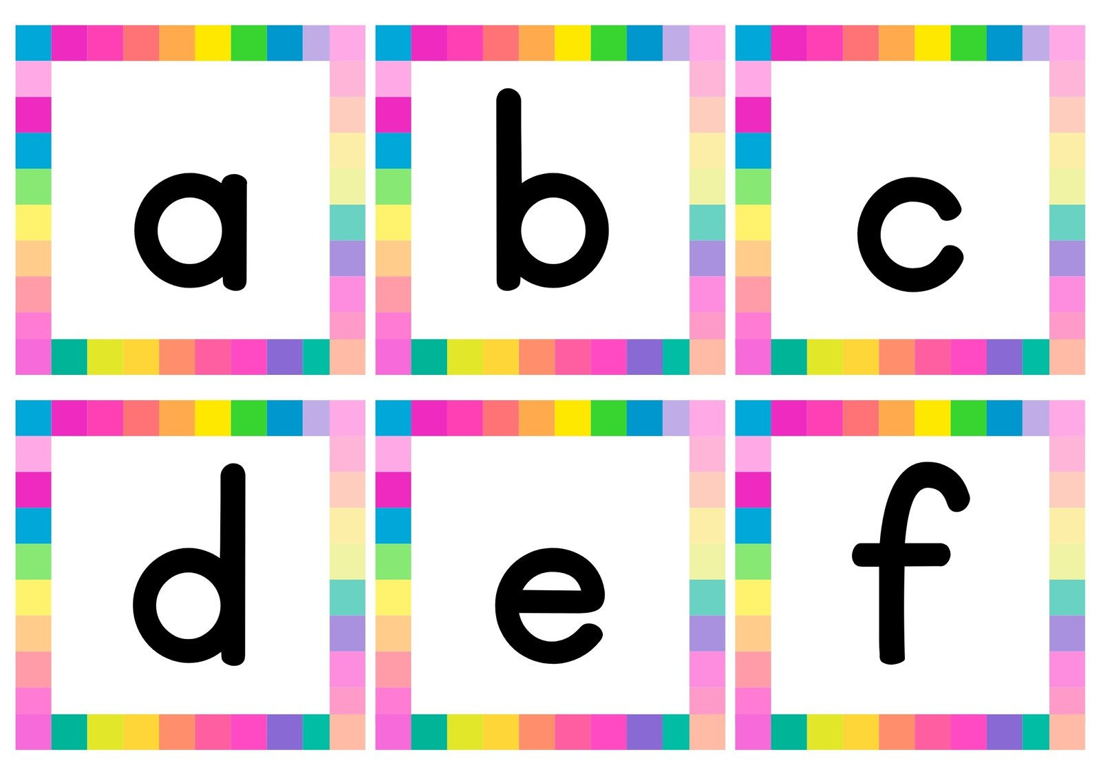 Page 2 - Free Customizable Alphabet Flashcard Templates | Canva regarding Free Printable Lower Case Letters Flashcards