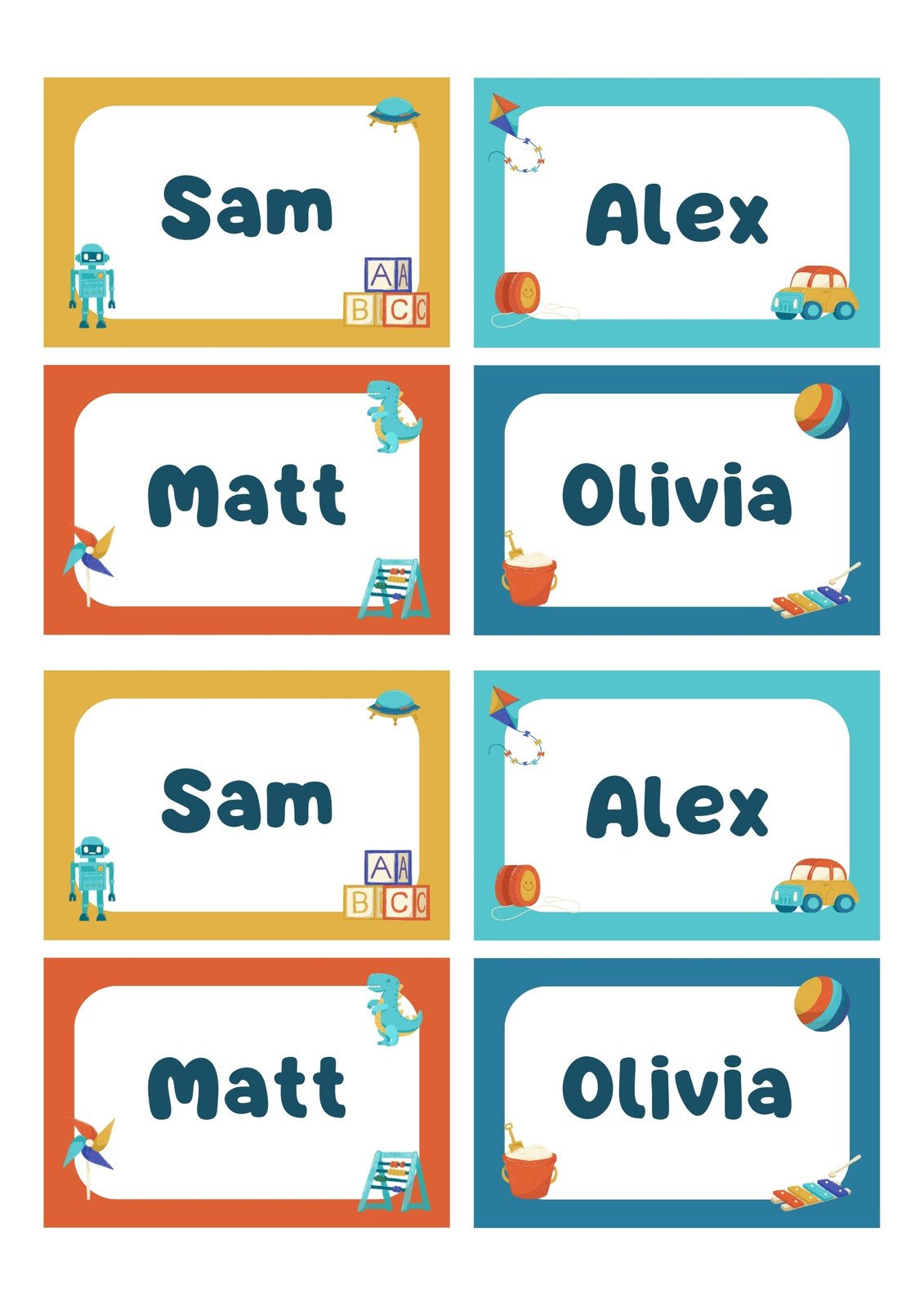 Page 2 - Free, Printable, Customizable Name Tag Templates | Canva intended for Free Printable Name Tags For Students