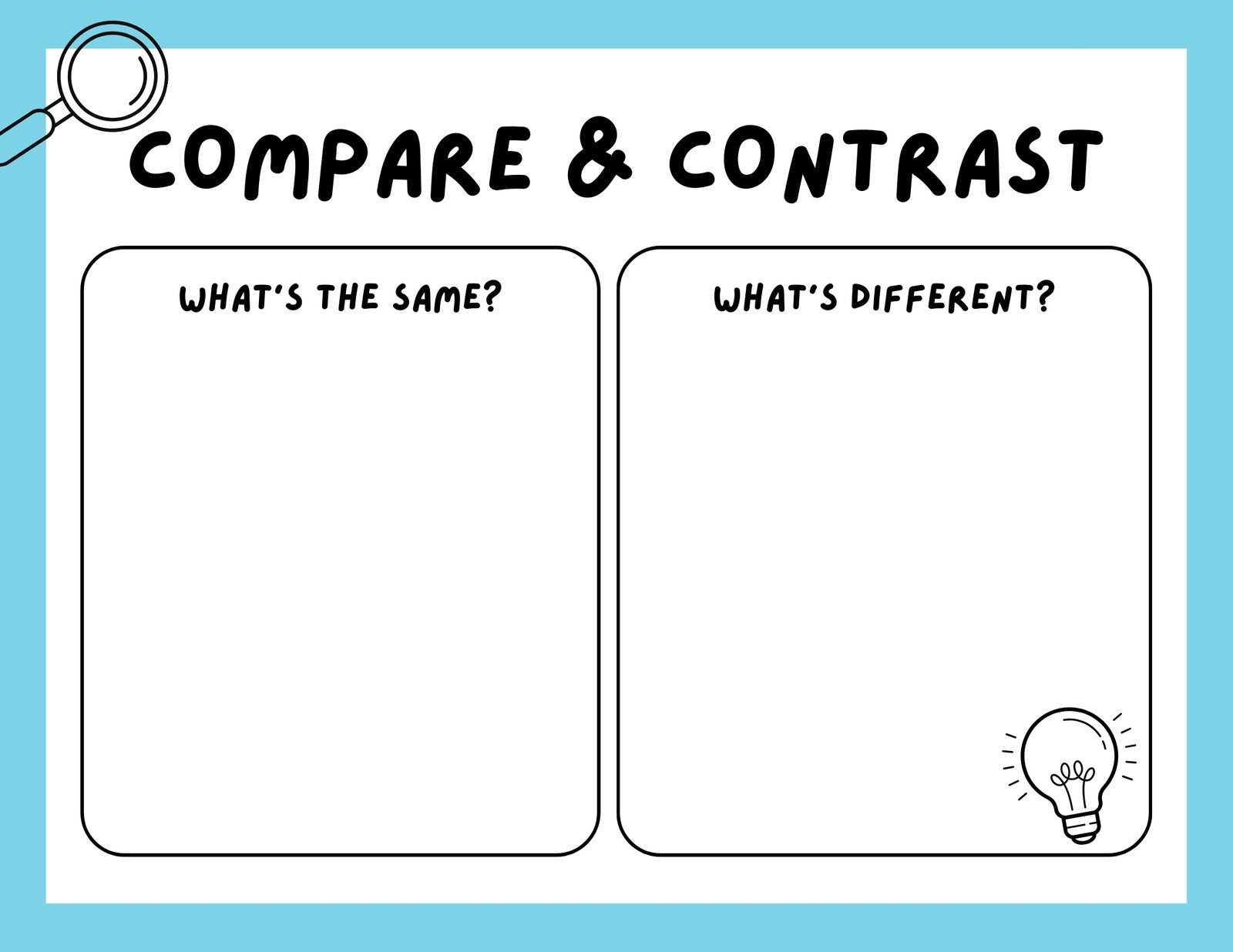 Page 2 - Free Printable Graphic Organizer Templates To Customize pertaining to Free Printable Compare And Contrast Graphic Organizer