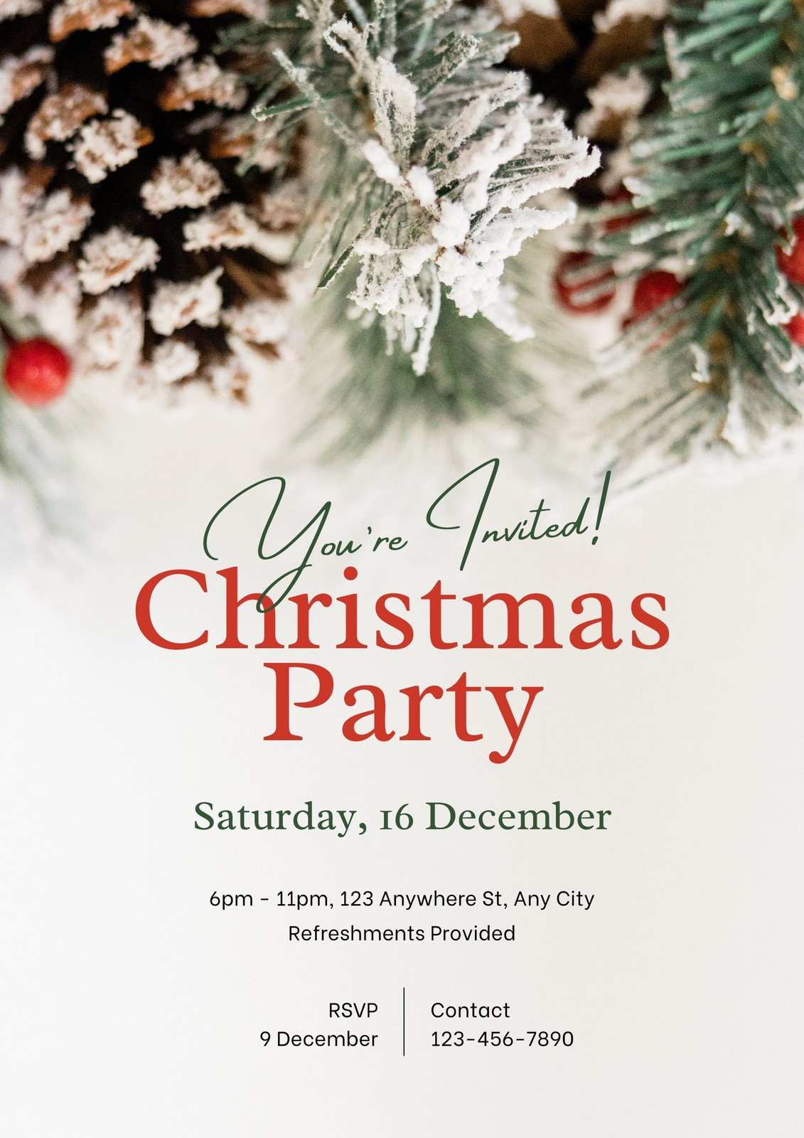Page 3 - Free, Printable, Customizable Christmas Flyer Templates within Free Printable Christmas Party Flyer Templates