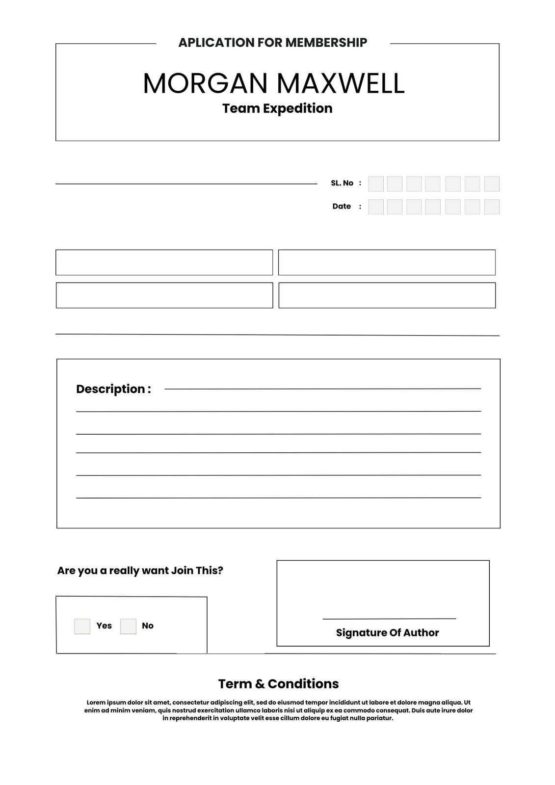 Page 4 - Free And Customizable Membership Templates for Free Printable Membership Forms