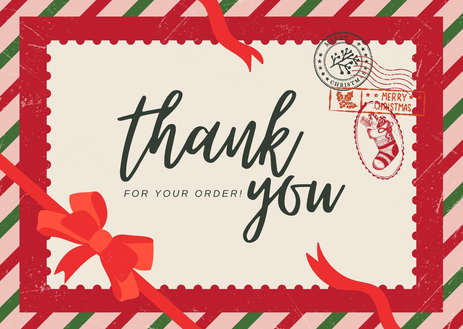 Page 4 - Free Custom Printable Christmas Thank You Card Templates throughout Christmas Thank You Cards Printable Free