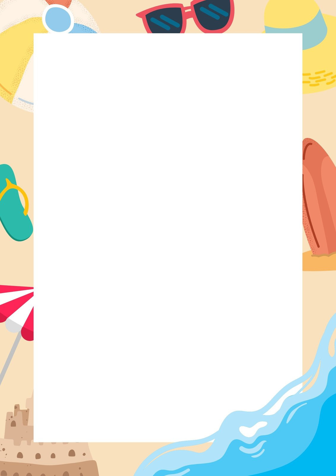 Page 8 - Free Printable Page Border Templates You Can Customize pertaining to Free Printable Summer Borders