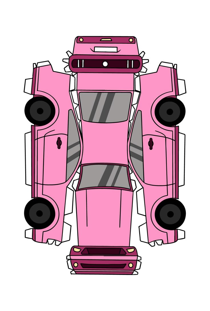 Paper Car Templates - 10 Free Pdf Printables | Printablee with regard to Free Printable Car Template