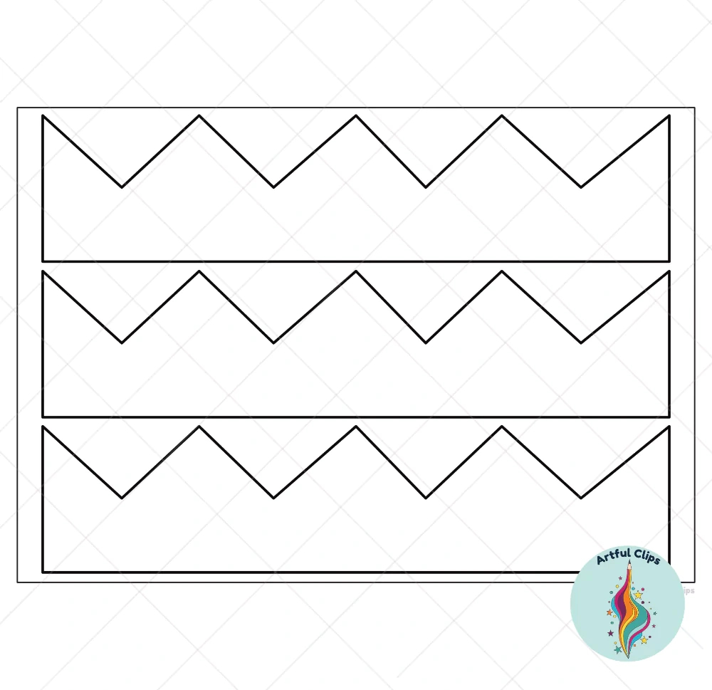Paper Crown Template Set For Kindergarten Crafts - Free regarding Free Printable King Crown Template