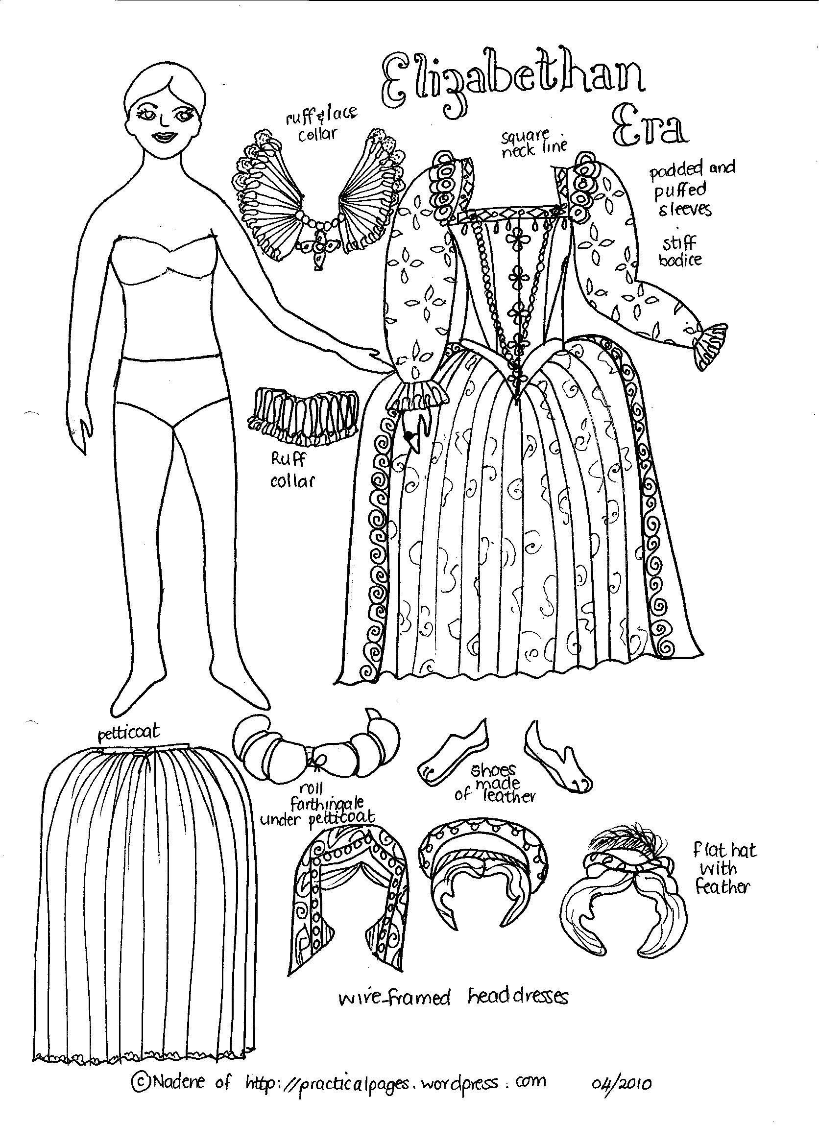 Paper Dolls | Practical Pages throughout Medieval Paper Dolls Free Printable
