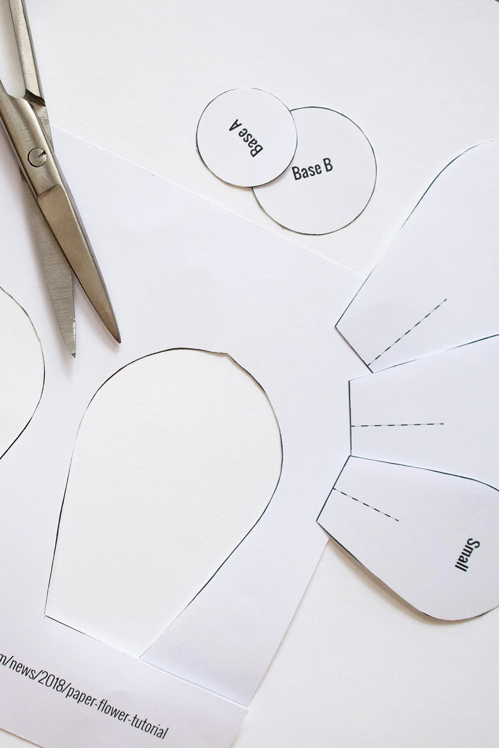 Paper Flowers | Free Printable Template | Paper-Roses throughout Free Printable Paper Flower Templates