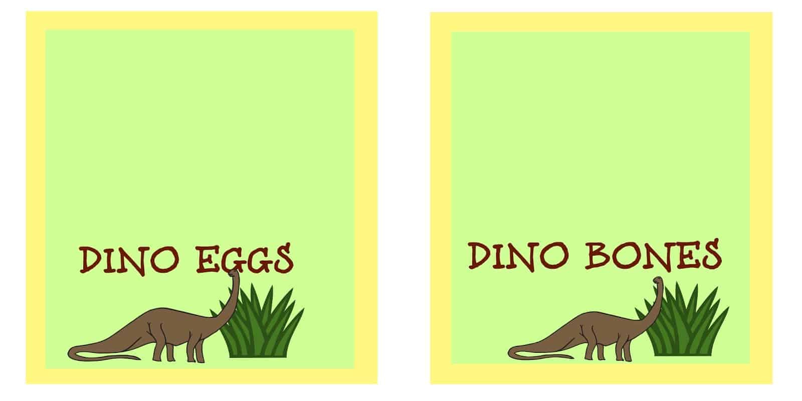 Party With Dinosaurs - Dinosaur Themed Birthday Party for Free Printable Dinosaur Labels