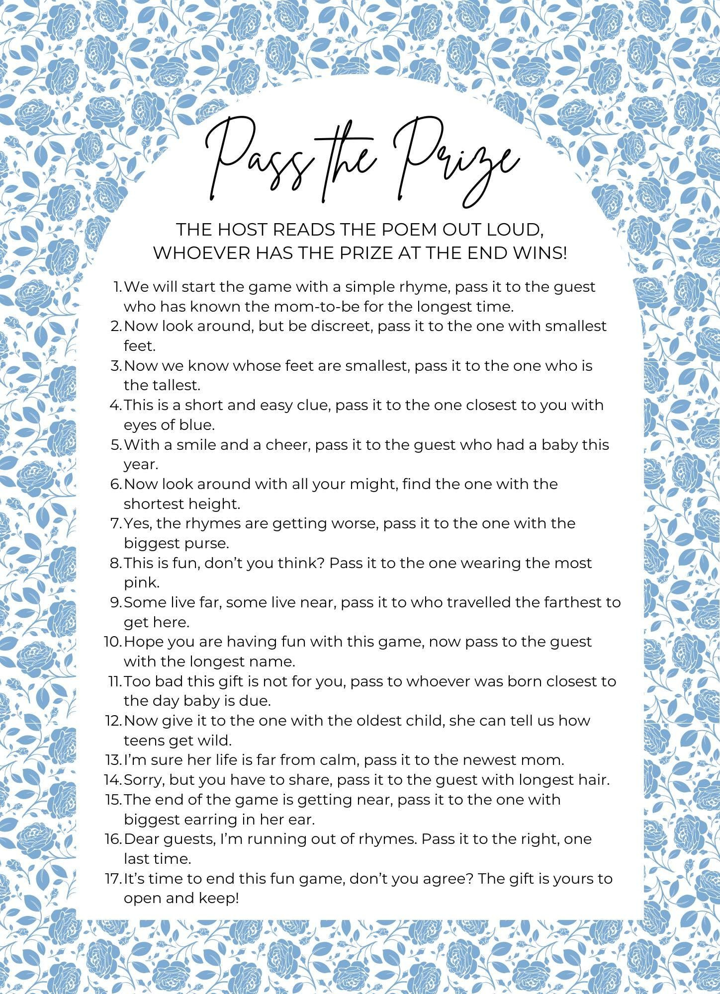 Pass The Prize Baby Shower Game Free - Shop On Pinterest with regard to Pass The Prize Baby Shower Game Free Printable