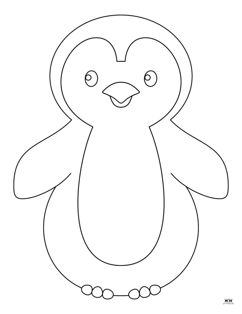 Penguin Coloring Pages & Templates - Free | Printabulls pertaining to Free Printable Penguin Template