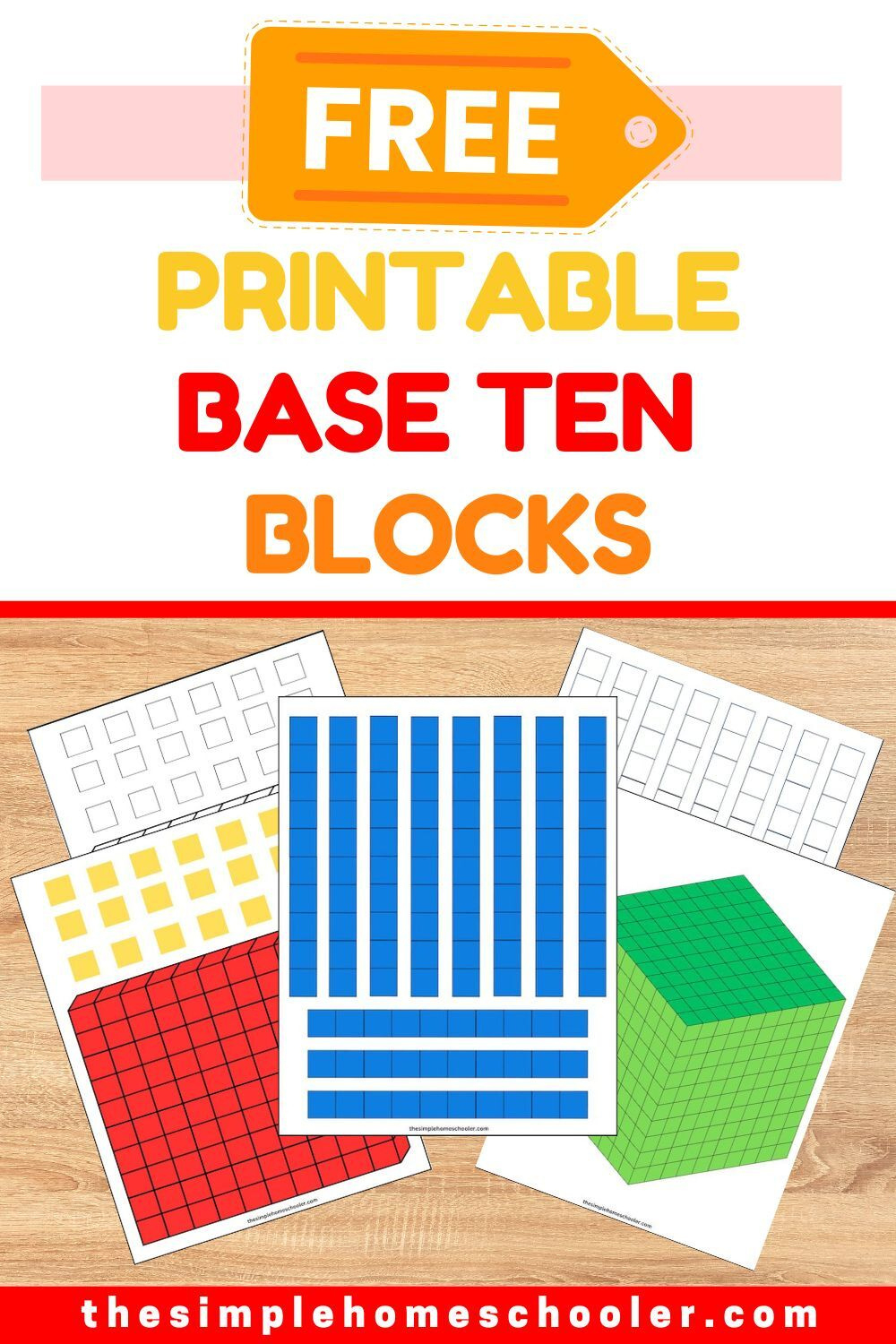 Perfect Printable Base Ten Blocks: Up To Thousands! - The Simple throughout Free Printable Base Ten Block Worksheets