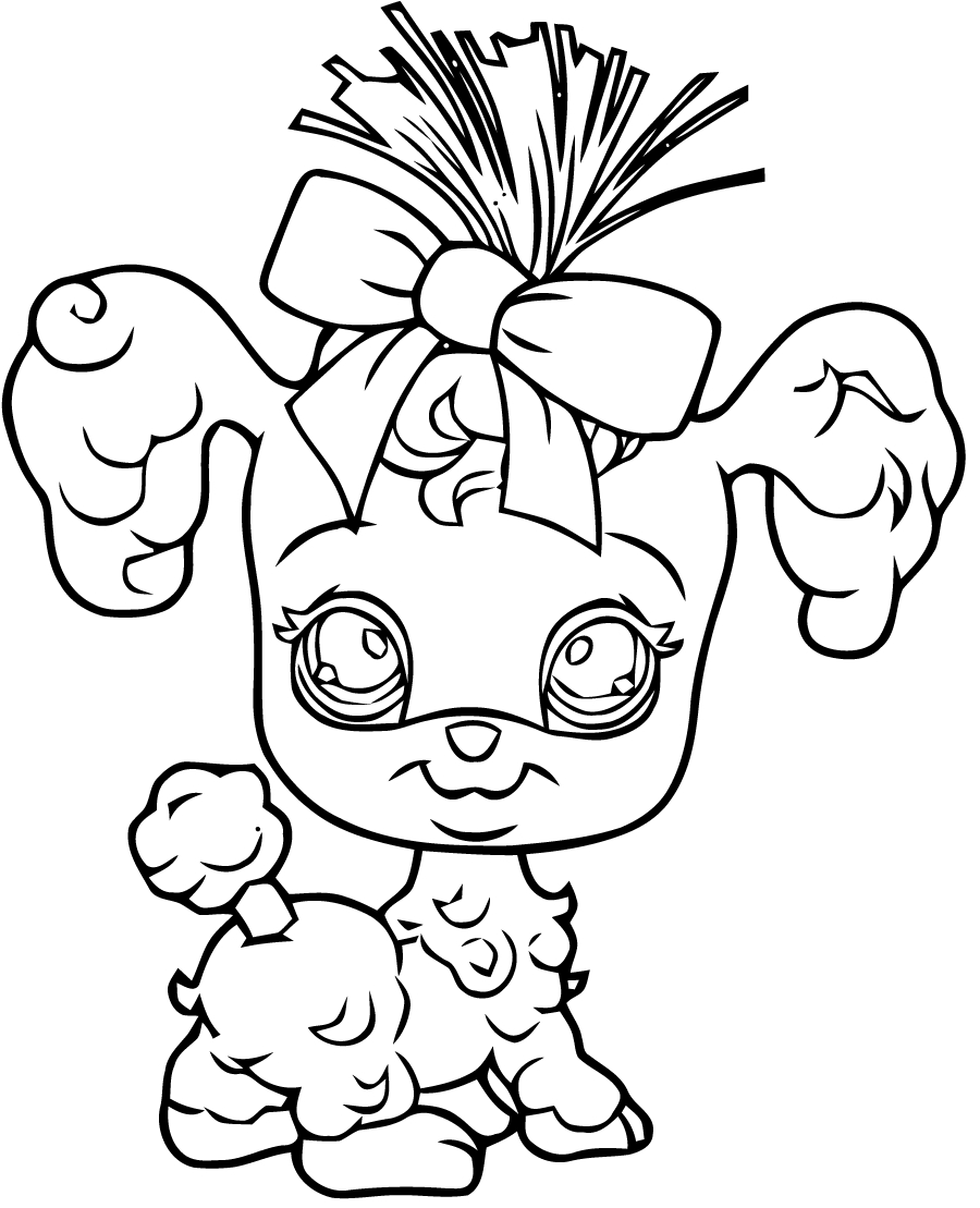 Petshop Coloring Page To Print For Kids - Littlest Pet Shop for Littlest Pet Shop Free Printable Coloring Pages
