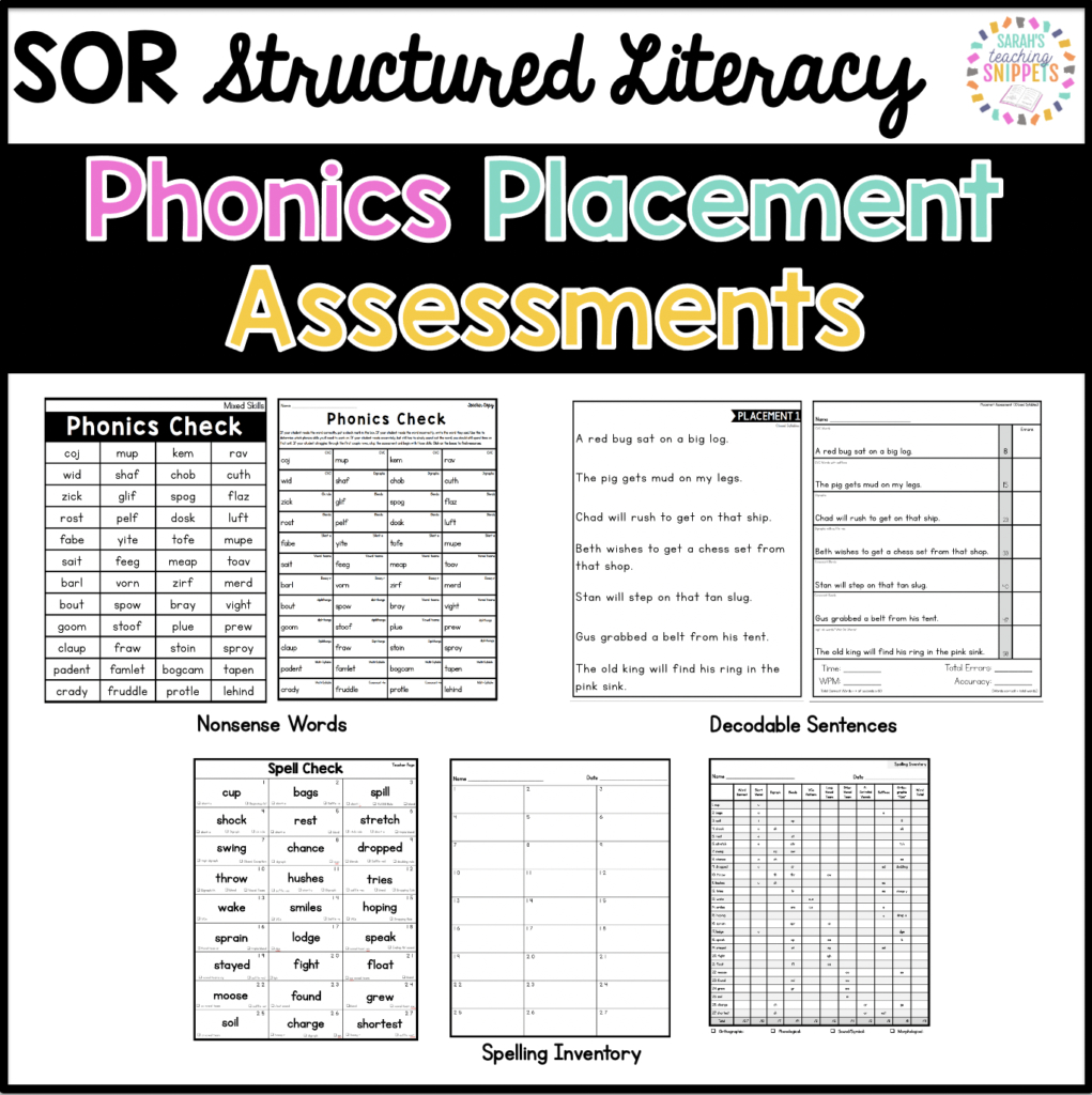 Phonics Assessments - Sarah&amp;#039;S Teaching Snippets with regard to Free Printable Diagnostic Reading Assessments