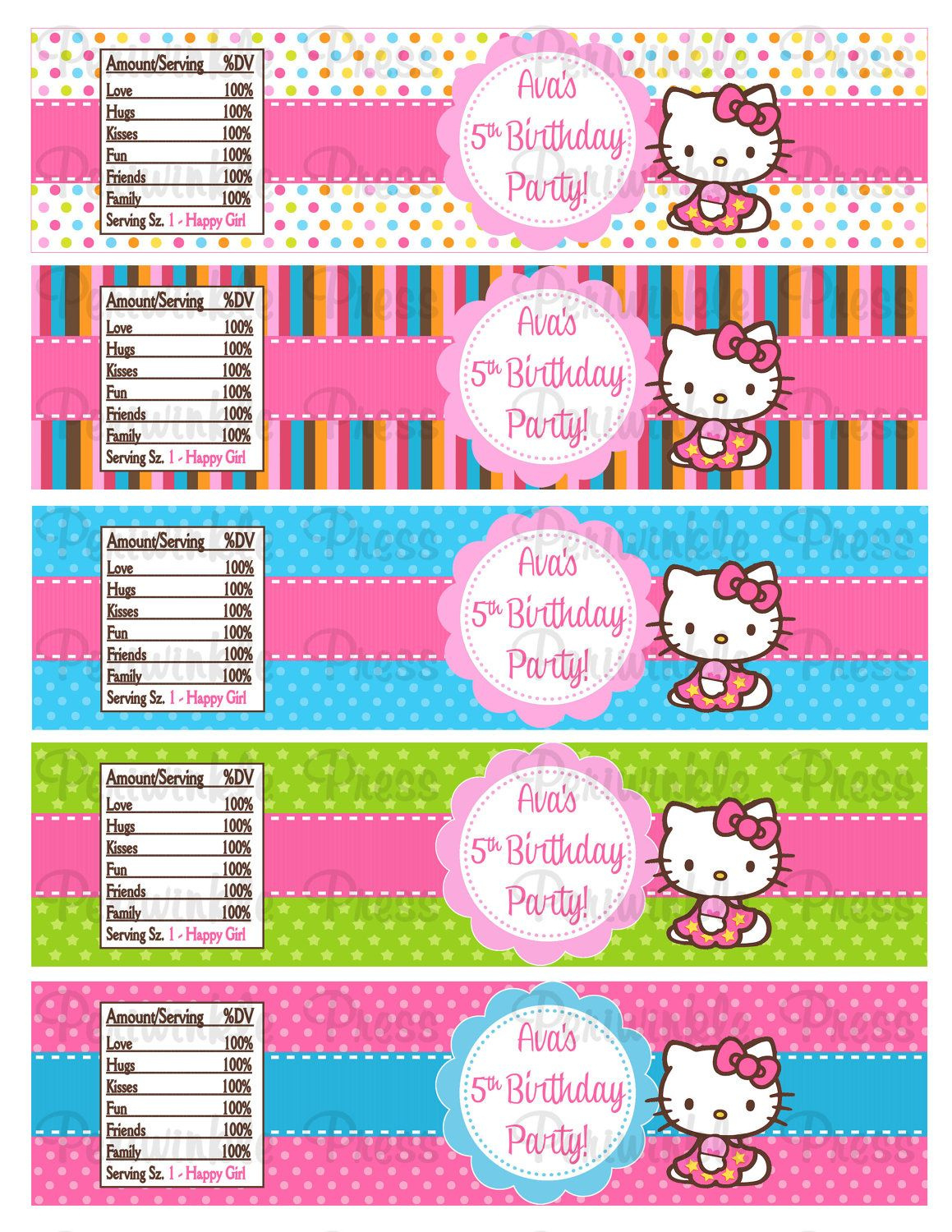 Pin Page - Worksheets Library regarding Hello Kitty Labels Printable Free