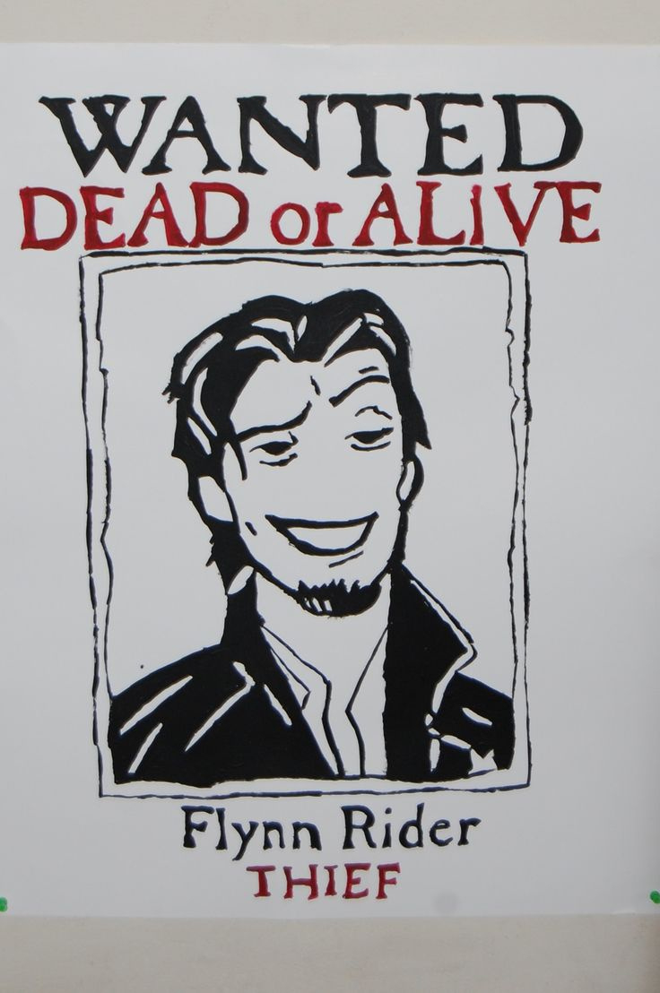 Pin The Nose On Flynn Party Game. inside Free Printable Flynn Rider Wanted Poster