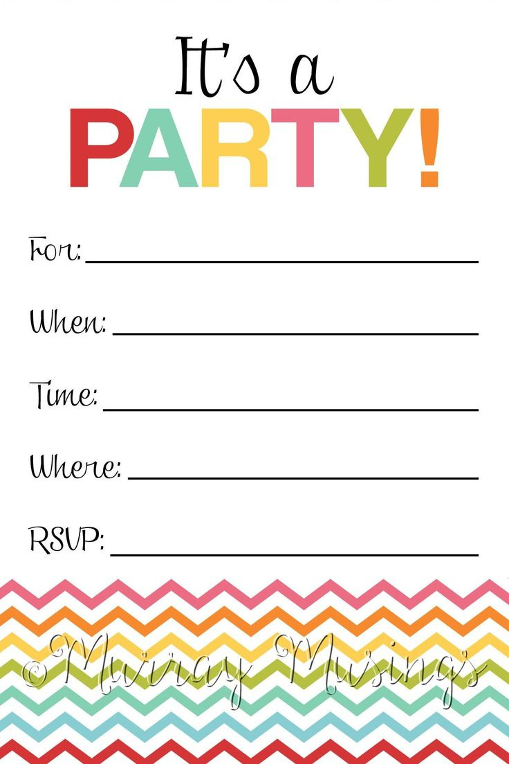 Pinmargaret On Quick Saves | Birthday Invitation Card Template intended for Free Printable Birthday Invitations Pinterest