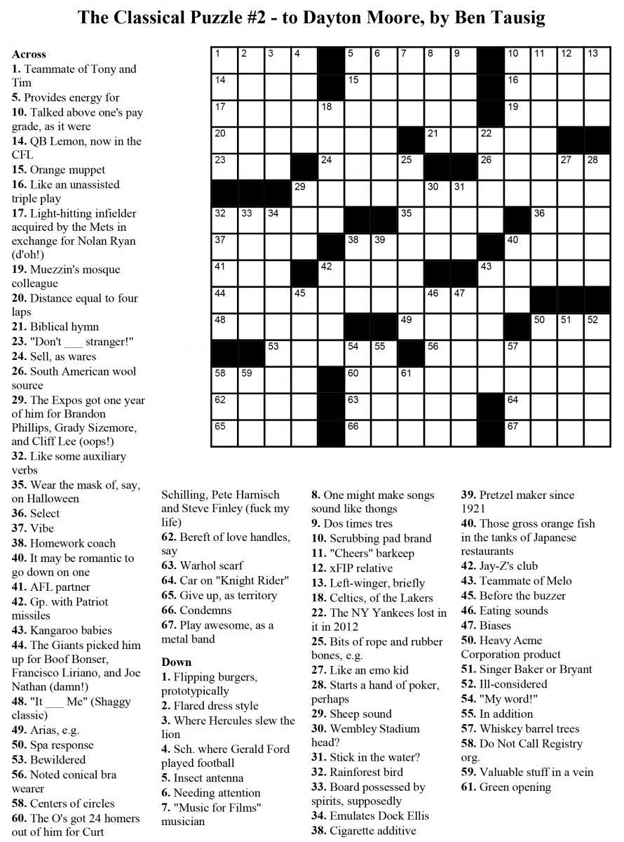 Pinterest regarding Free Printable Crosswords Usa Today