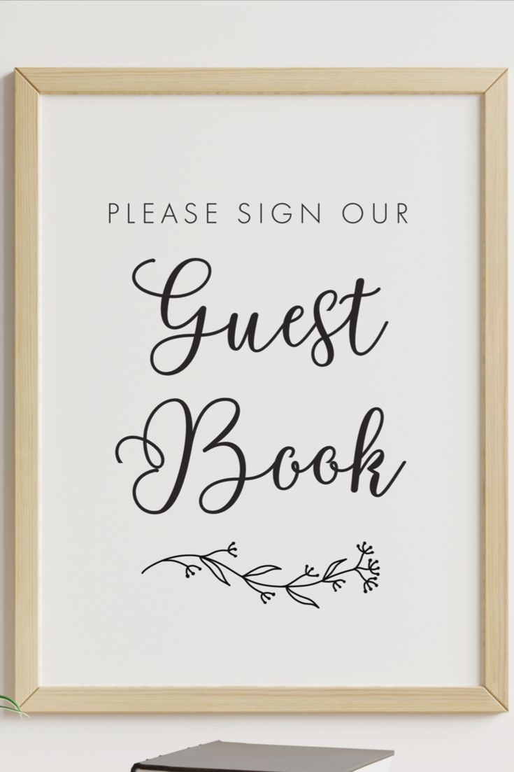 Please Sign Our Guestbook Free Printable Sign in Please Sign Our Guestbook Free Printable